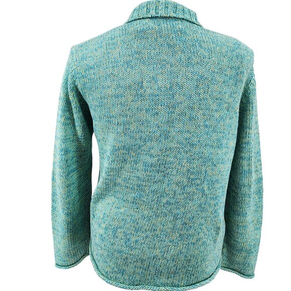 Orvis Vintage Womens Turquoise Button-Down Cardigan Sweater with Pockets M - Picture 4 of 9